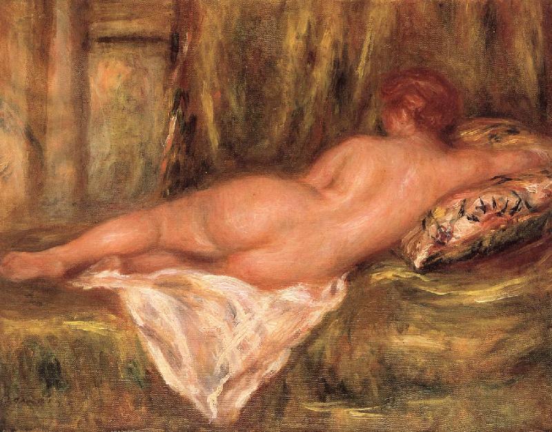 Pierre Auguste Renoir reclinig nude rear ciew Germany oil painting art
